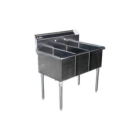 Aero Aero Manufacturing Company 2S3-1816 Premium SS Non-NSF Three Bowl Sink 2S3-1816